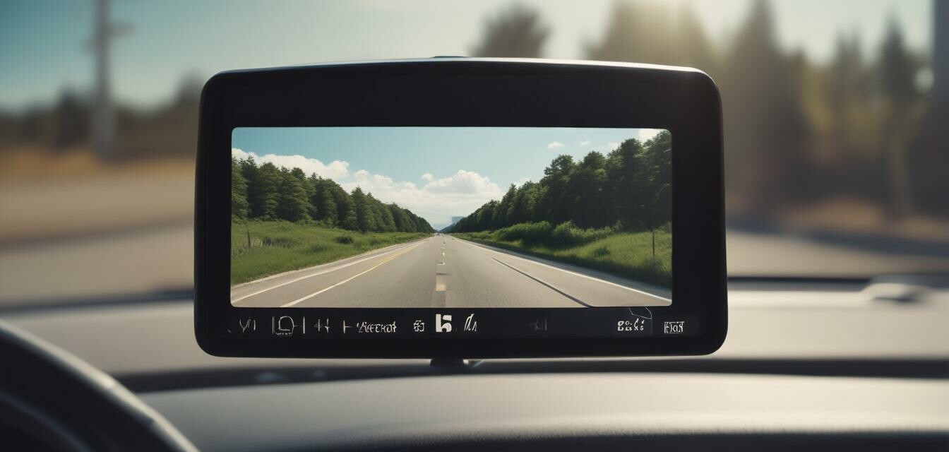 Dashboard camera in use